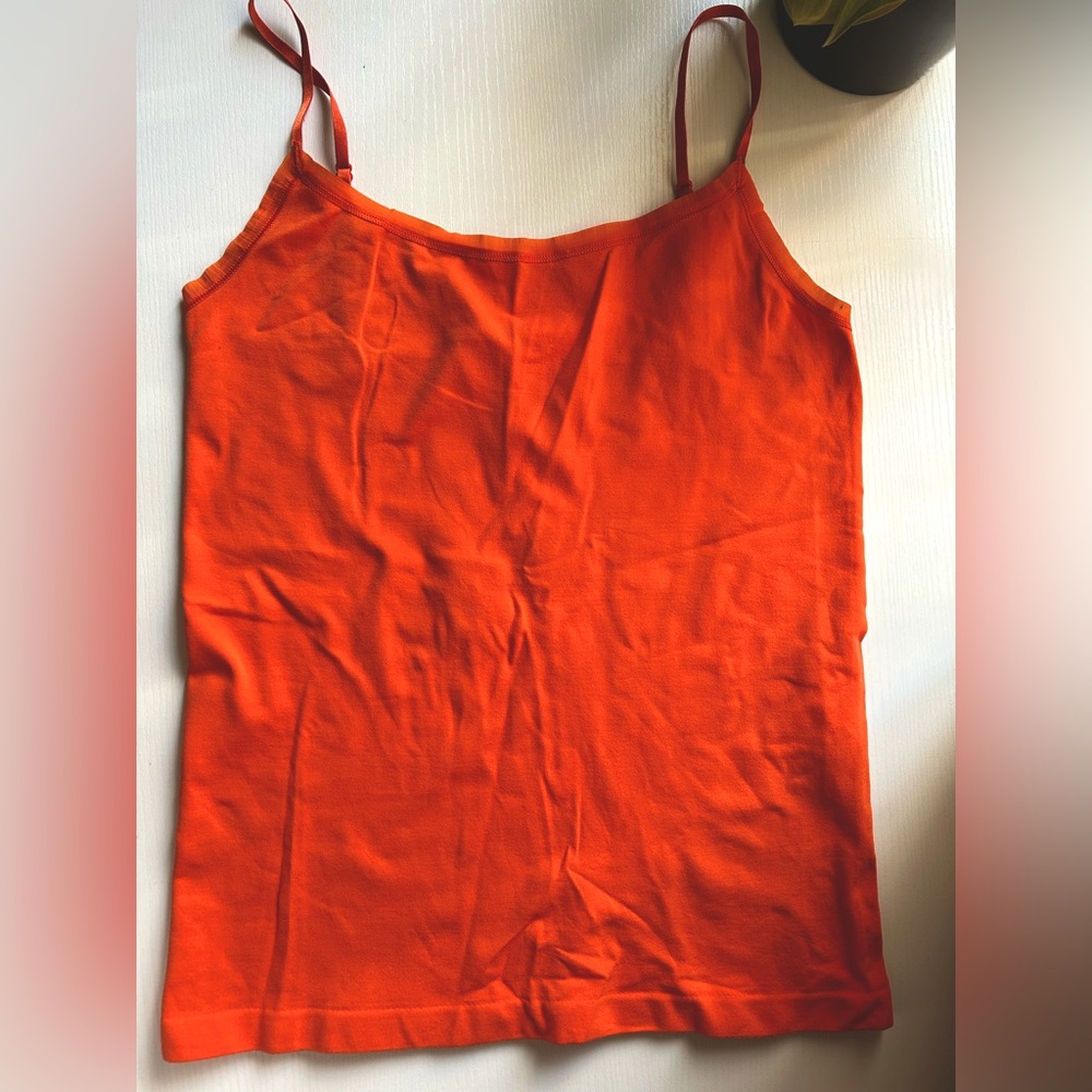 EUC like new Ann Taylor Vibrant Orange Camisole Top Sz S